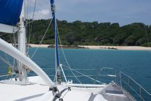 Ocelot anchored off Rutland Island, Andamans, Andaman Sea