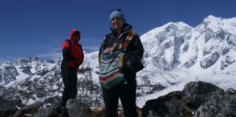 Jon & Bianca 4600m/15,200'.  Can it get any better?