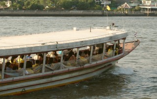 Chao Praya River ferry underway