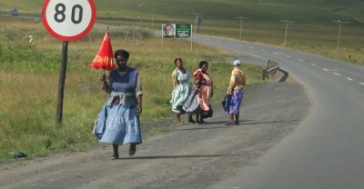 Two maps show this road in Eastern Cape, South Africa as "unpaved"