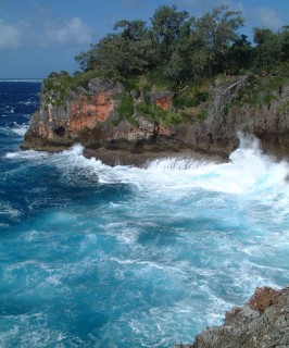 The east coast of Kenutu is dashed by ocean waves