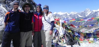 Our summit, going over Cho La Pass