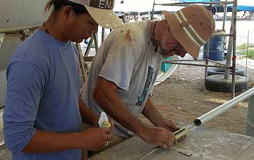 Heru and Jon had fun assembling the roller gear