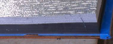 Our engine room insulation 4-layer sandwich (bottom 3 are black)