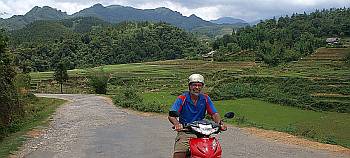 Riding through the highlands around Sapa