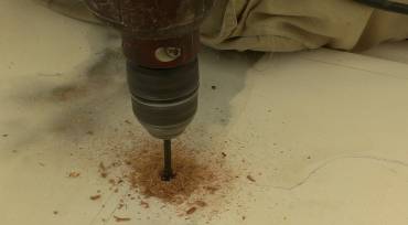 De-coring: getting the balsa out from between fiberglass layers