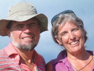 Jon and Sue under the hot tropical sun, 2005