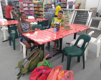 The Kaibar snack corner at Anderson's, Kokopo