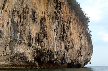 Interesting limestone formations around Ko Hong Island