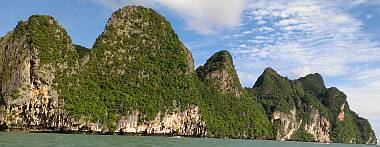 The incredibly convoluted limestone of Koh Phanak island