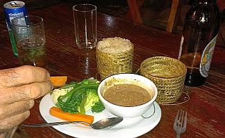 A  Laotian specialty - peanut Jeow