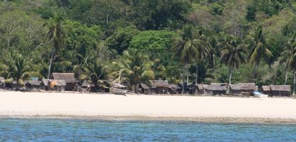 Typical Madagascar fishing village