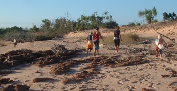 Exploring the Malay Bay beach with Calypso JJ