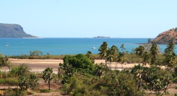 Anchoarge at Nosy Mitsio, Madagascar, looking north