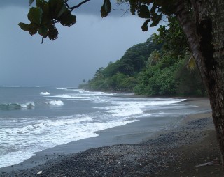 The beautiful north coast of Tahiti, visited by Captain Cook