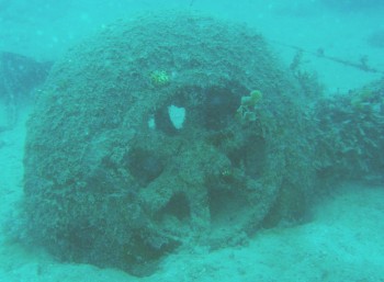 Nose-wheel of the B-26 bomber