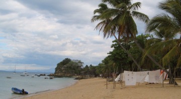 Anchorage & beach at Nosy Komba, Madagascar