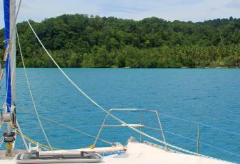 SW Kofiau Island from our anchorage