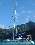 Ocelot anchored off Moorea, French Polynesia