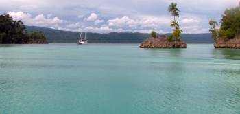 Ocelot and Per Ardua anchored off the straits