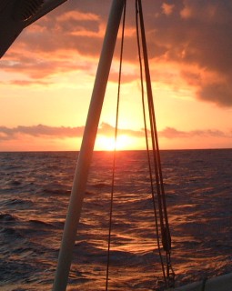 A glorious Pacific Ocean sunrise