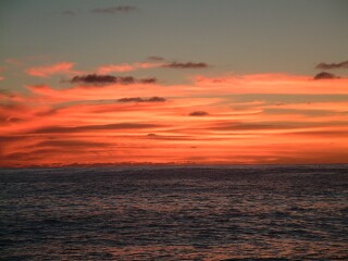 Sailing into yet another glorious South Pacific sunset