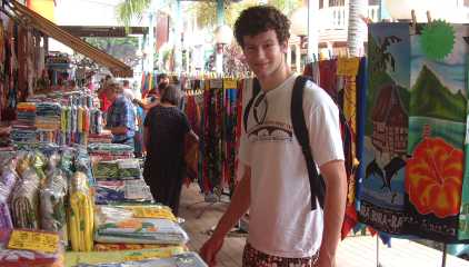 Touring the streetside markets of Papeete