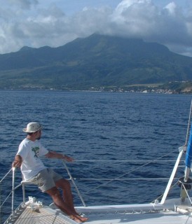 Mont Pele, with St. Pierre below