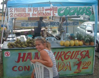 Typical Batido (blended up fruit) stand