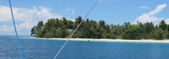 Tredau Island from our anchorage