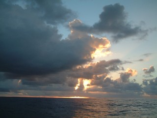 Sunsets at sea can be so amazingly beautiful