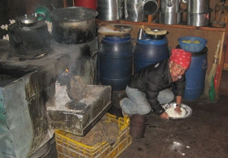 Typical guesthouse kitchen