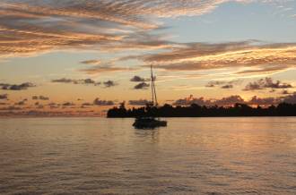 Sunset in the Hermit Islands paradise