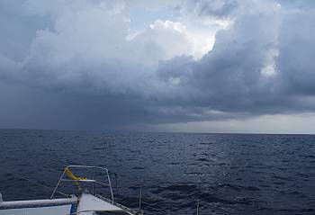 Morning squall on the South China Sea