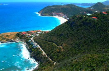 Looking out from the north coast of St. Barths