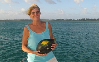 Fresh pumpkin delivered to the boat!