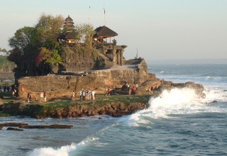 Sacred Tanah Lot temple on Bali's west coast
