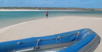 Amanda exploring the desolation of the Wessels