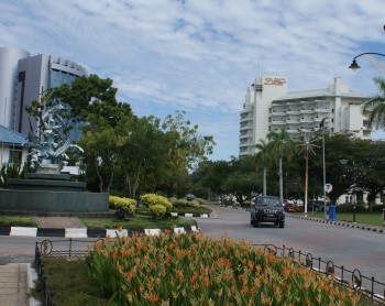 An elegant street in Victoria, Labuan, Borneo