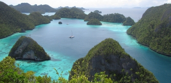 Magnificent Wayag archipelago in Raja Ampat