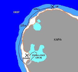 Dive profile of Swallow's Cave