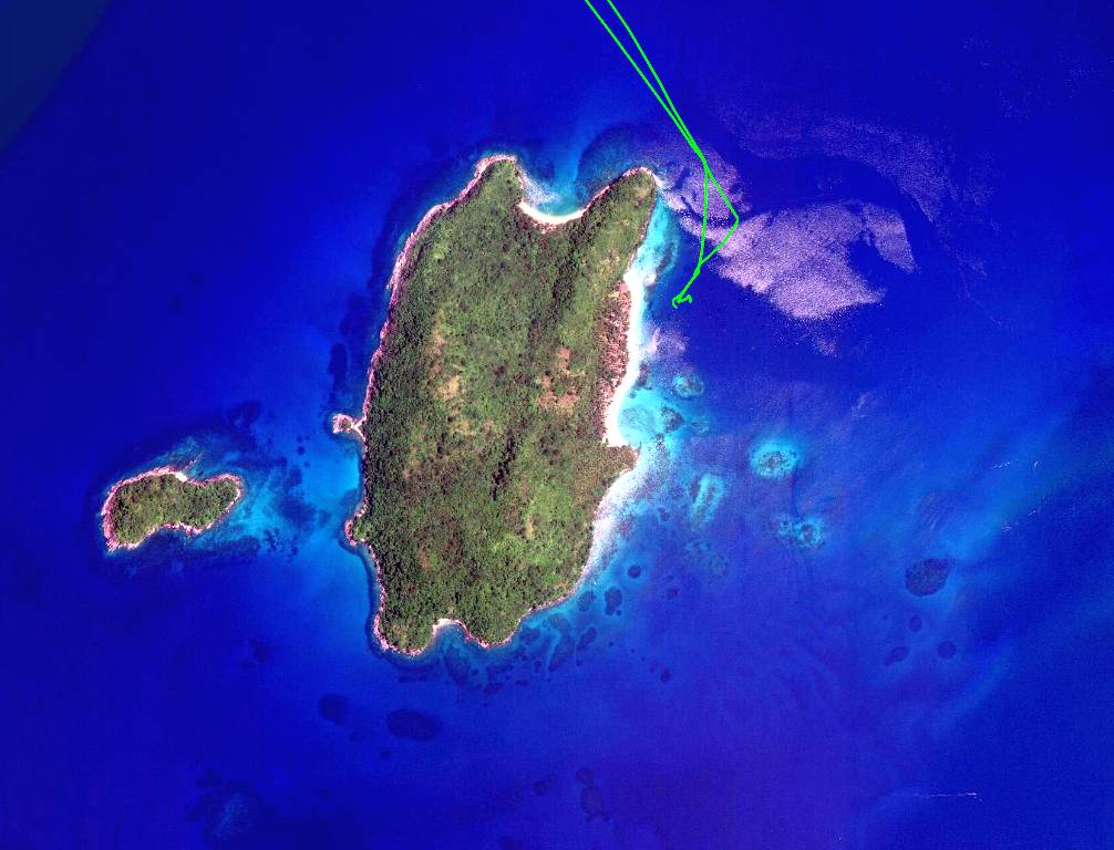 Imuruan Island anchorage and approaches